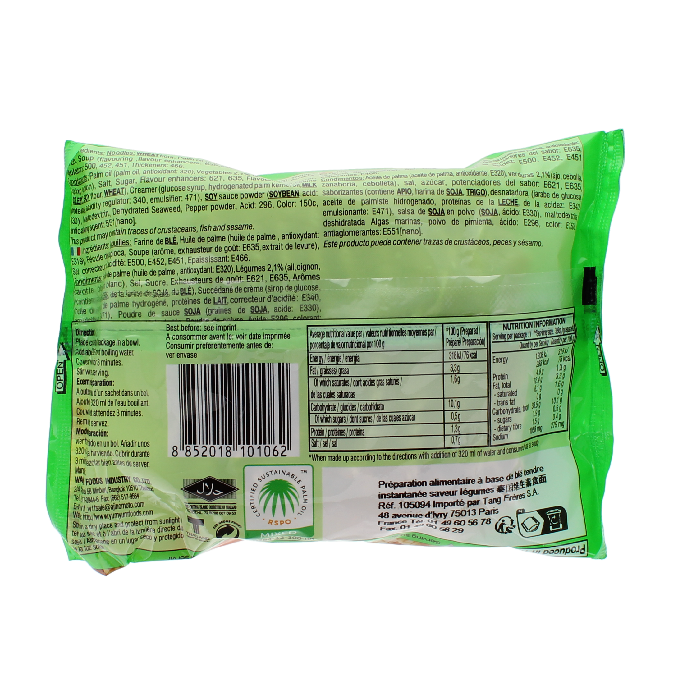 2018-02 - 105094- Prepa. alimentaire a base de blé tendre instantanee saveur legumes YUM YUM 60g_02