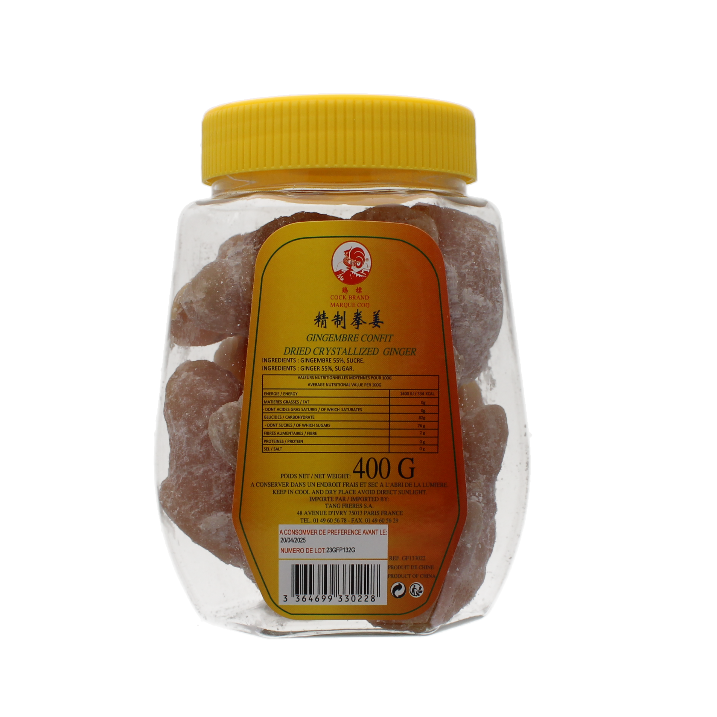 2018-02 - 133022- Gingembre confit COCK 400g_