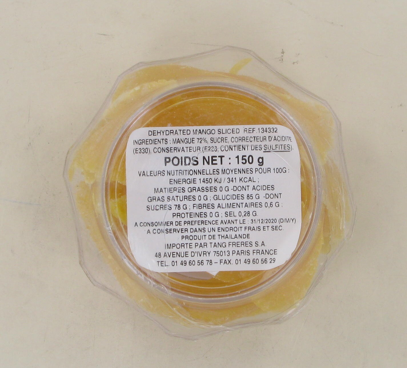 2018-02 - OLD_134332 MANGUE EN TRANCHES DESHYDRATEES 150G ETQ –
