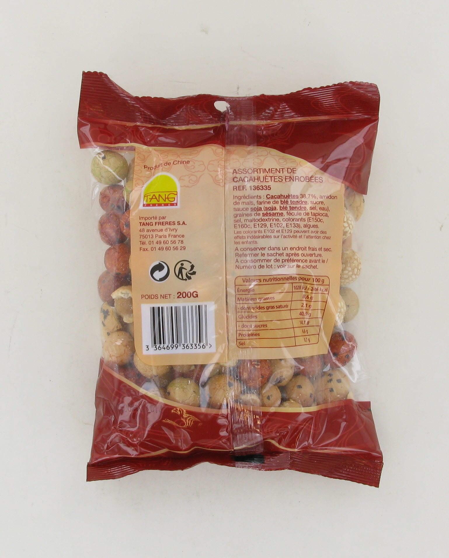 2018-02 - OLD_136335 ASSOTIMENT DE CACAHUETES ENROBEES 200G ETG –