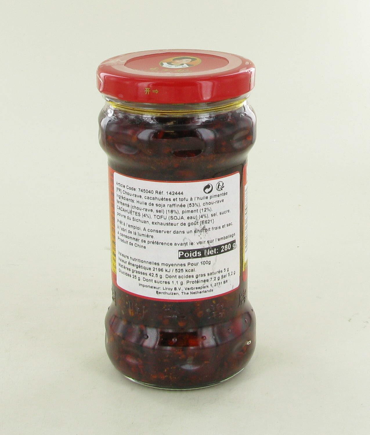 2018-02 - OLD_142444 CHOU RAVE CACAHUETES ET TOFU A L’HUILE PIMENTEE 280G – (2)