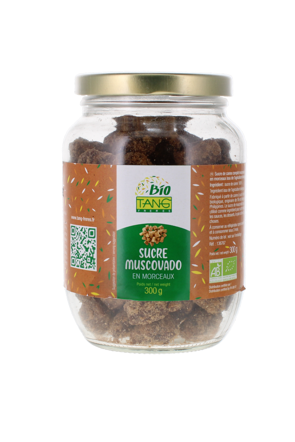 SUCRE MUSCOVADO BIO - 300 G 