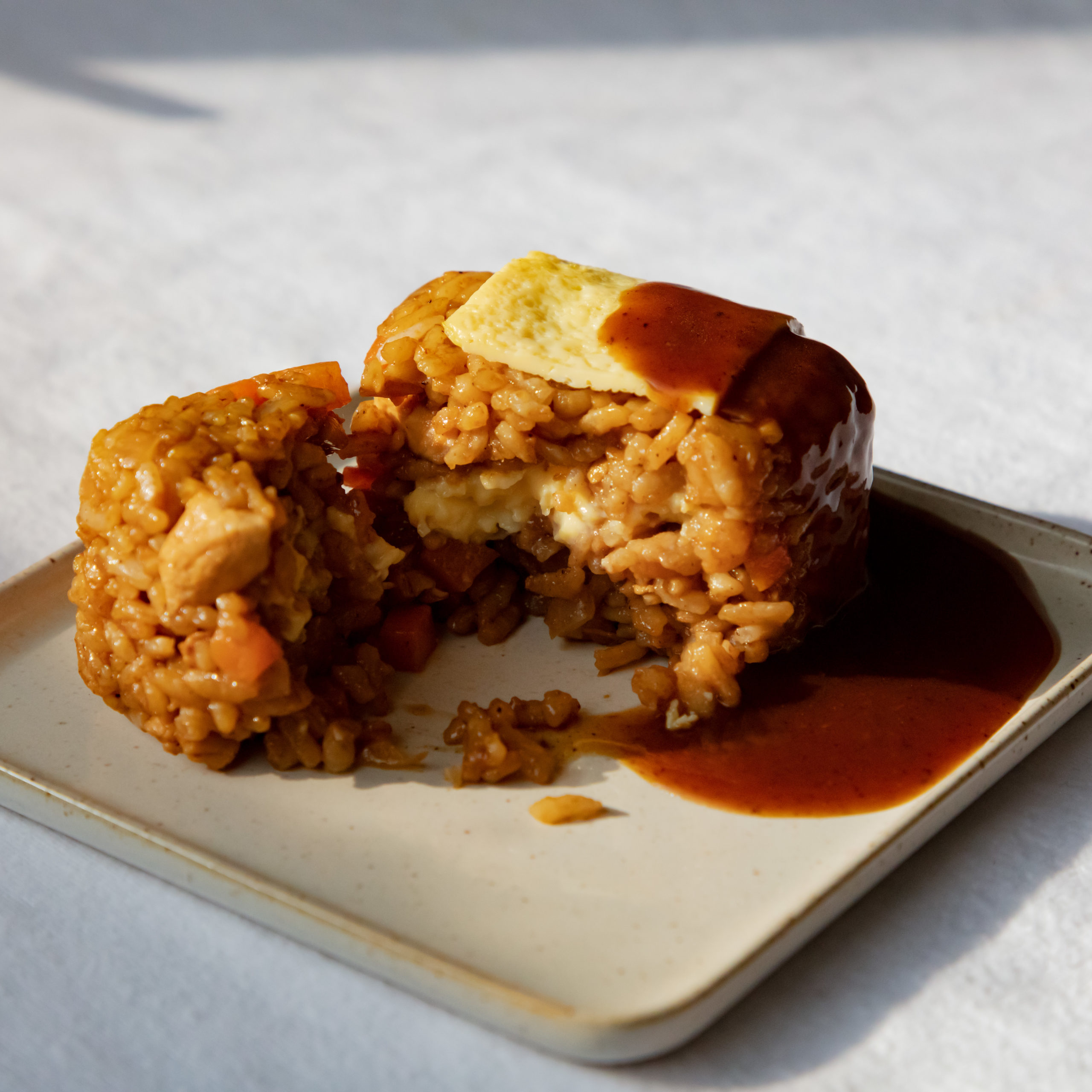 Recette de boulette de riz japonaise façon omurice