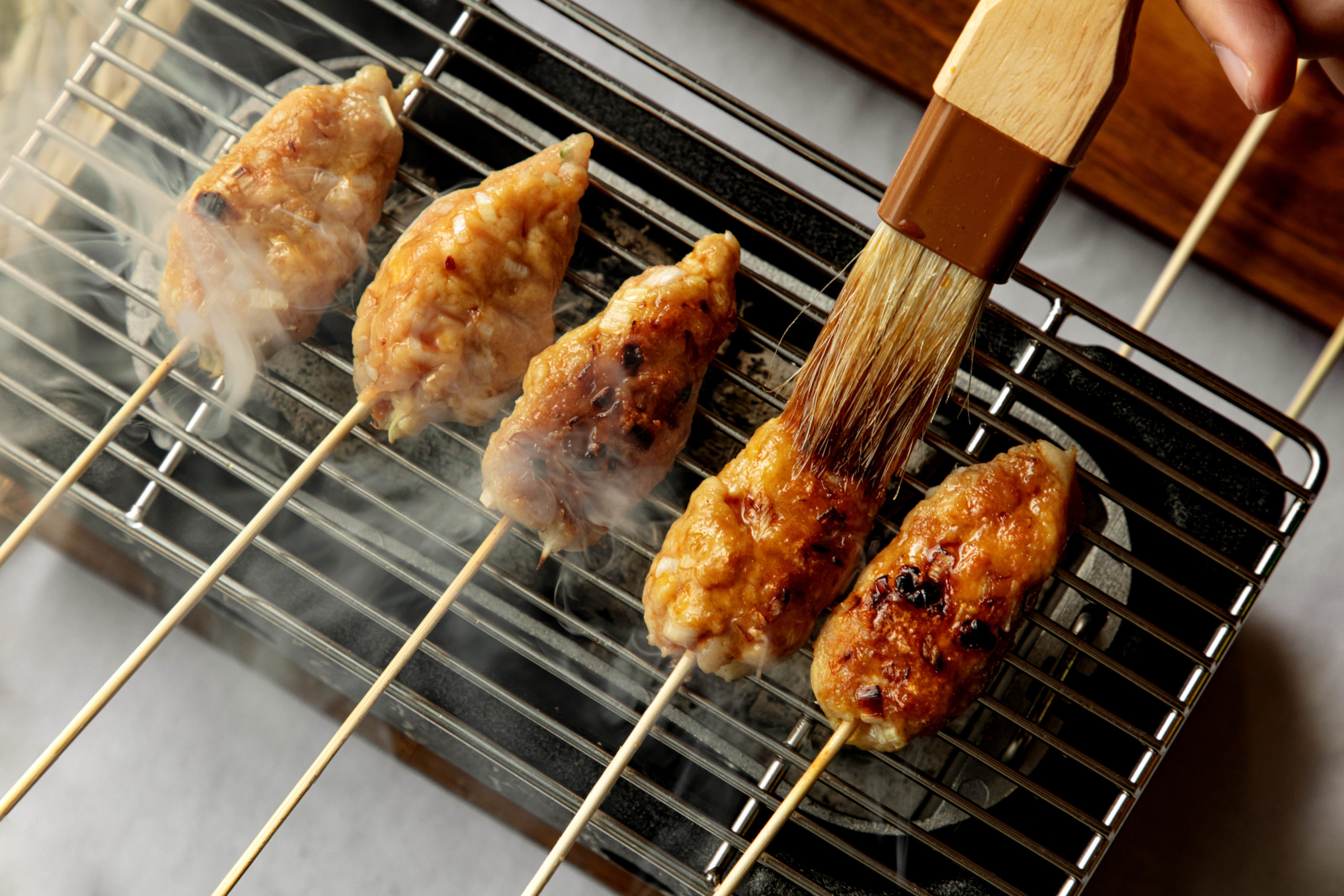 Recette de Brochette Tsukune au poulet