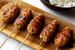 Recette de Brochette Tsukune au poulet