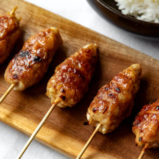 Recette de Brochette Tsukune au poulet