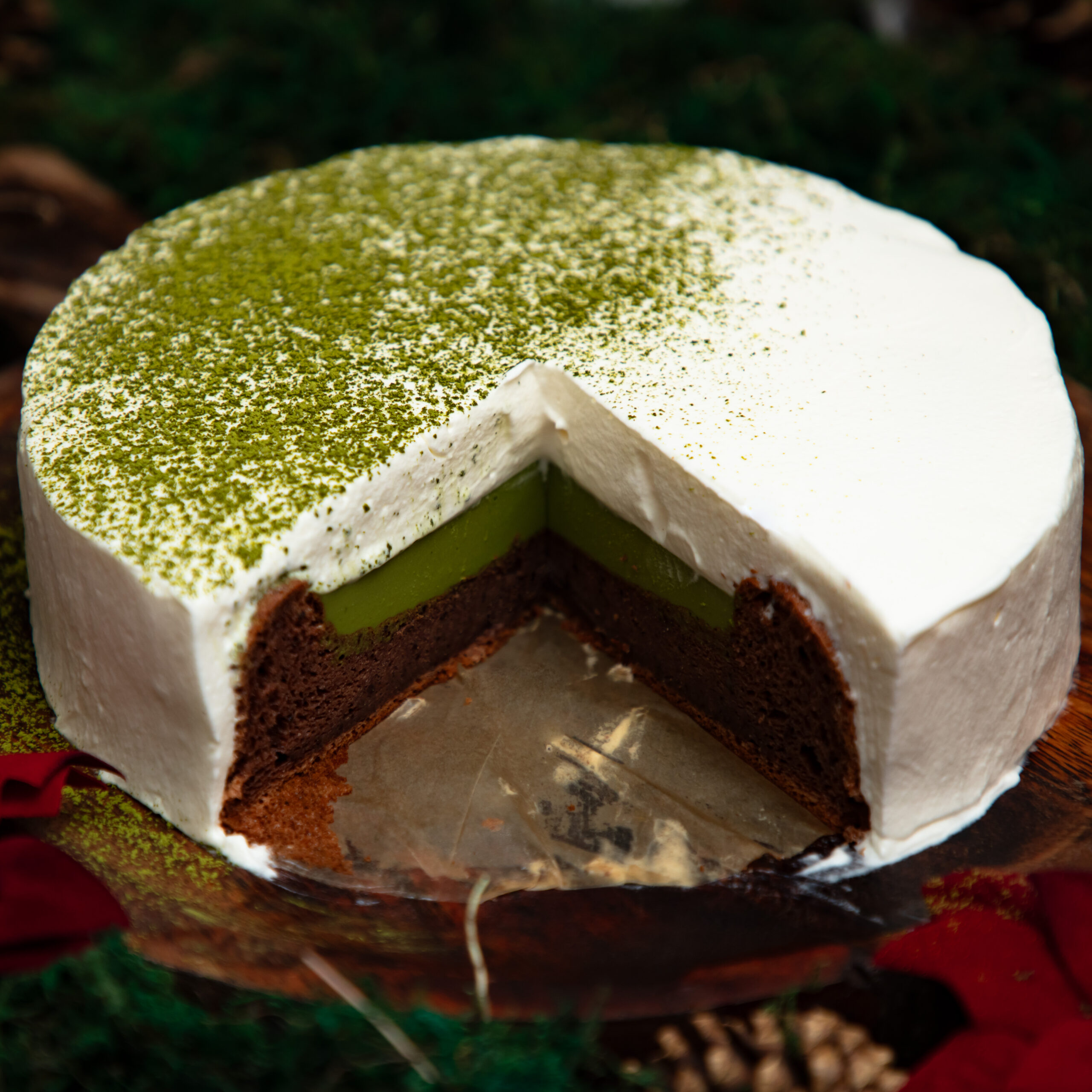 2023-12 - Matcha Chocolate cake 10