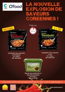 Nouveautés O'Food tteokbokki et ssamjang 2025