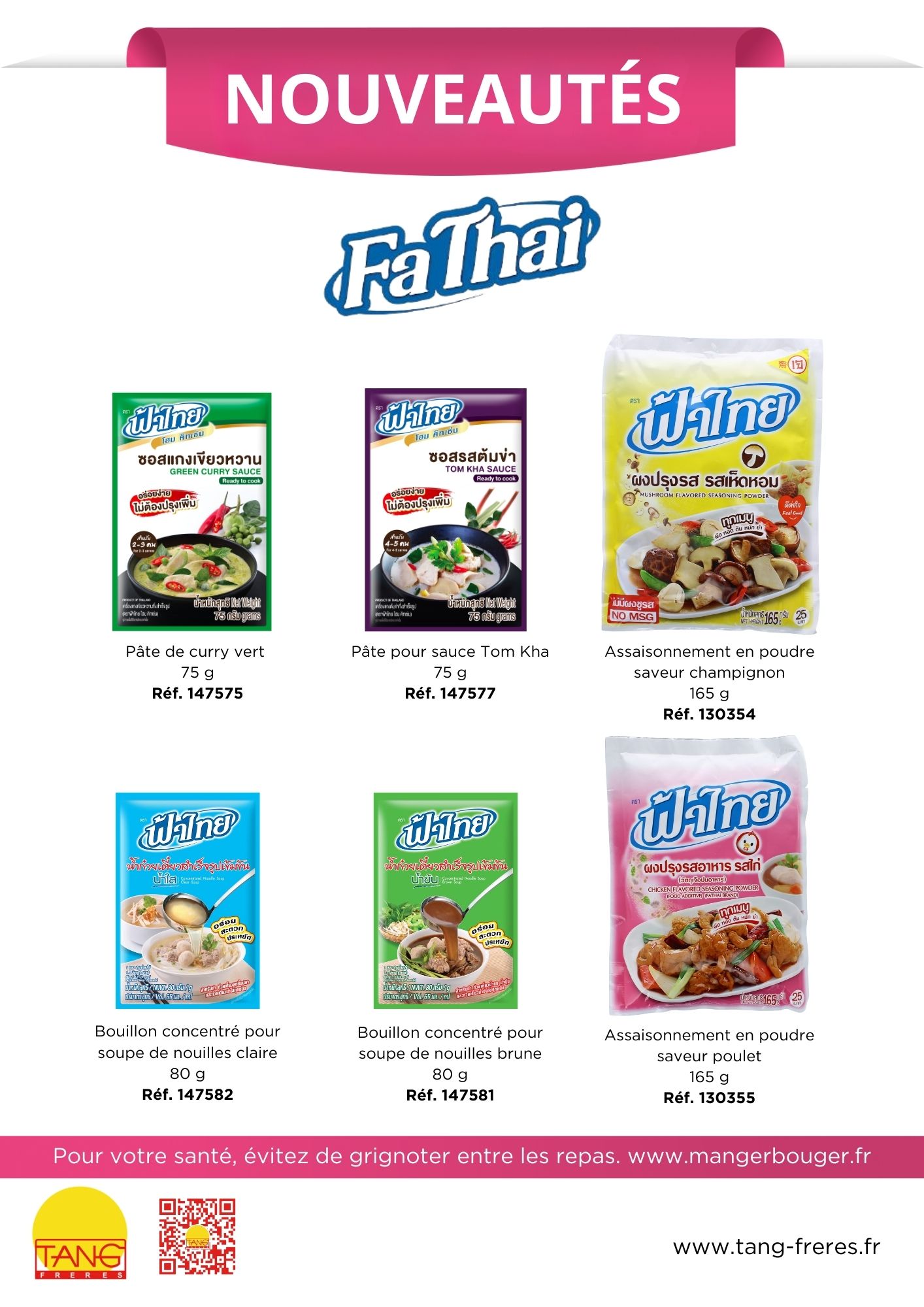  Nouveautés Fa Thai