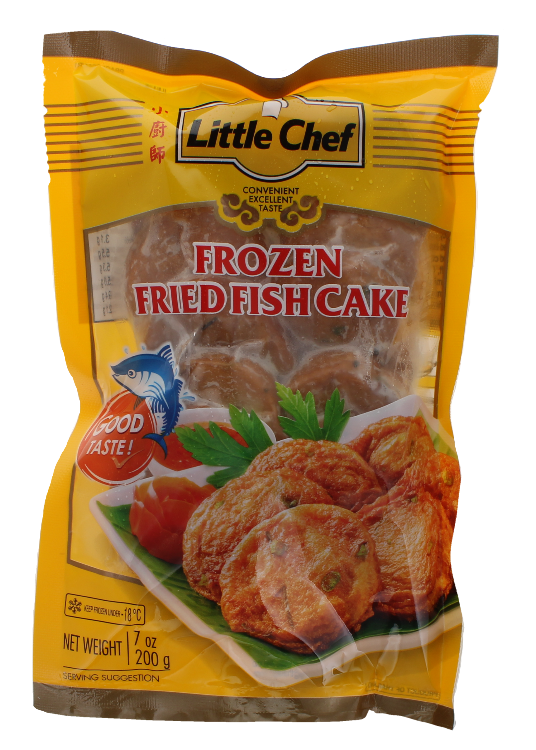 2025-06 - 11083100 LITTLE CHEF galettes de poisson frites congelées 200 g face