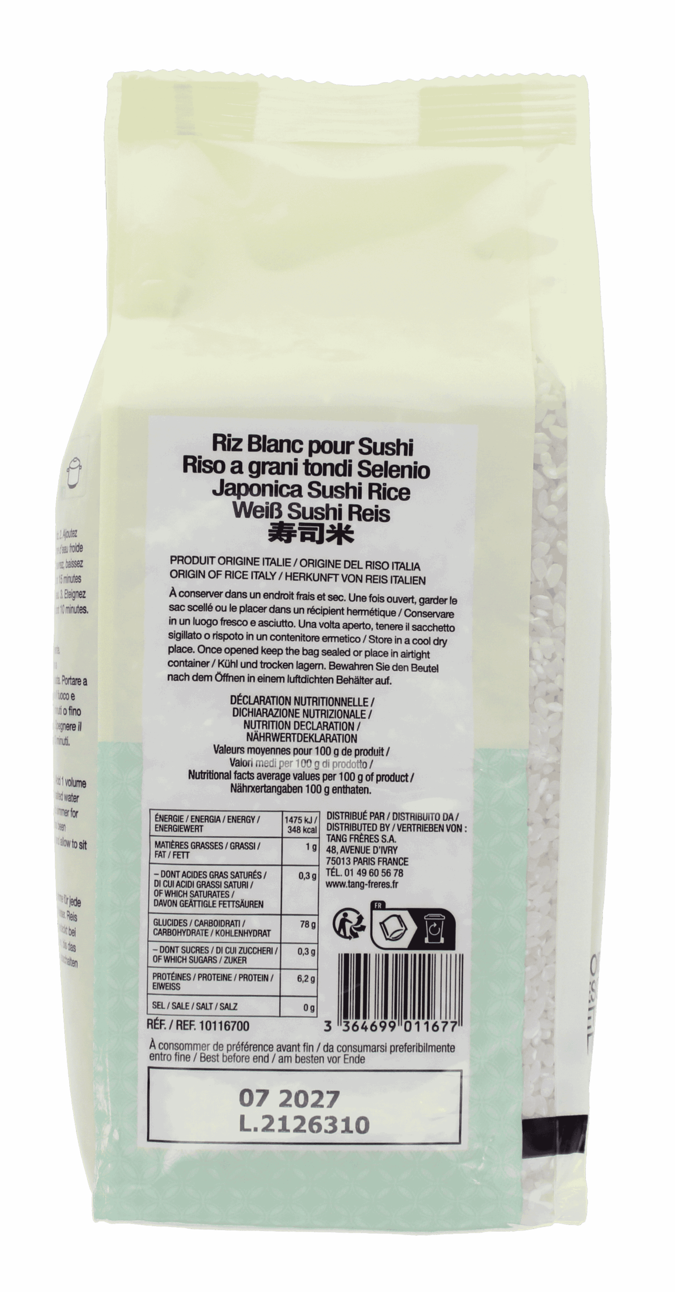 2026-10 - 10116700 – Riz pour sushi 1kg Selenio- INEKO 02