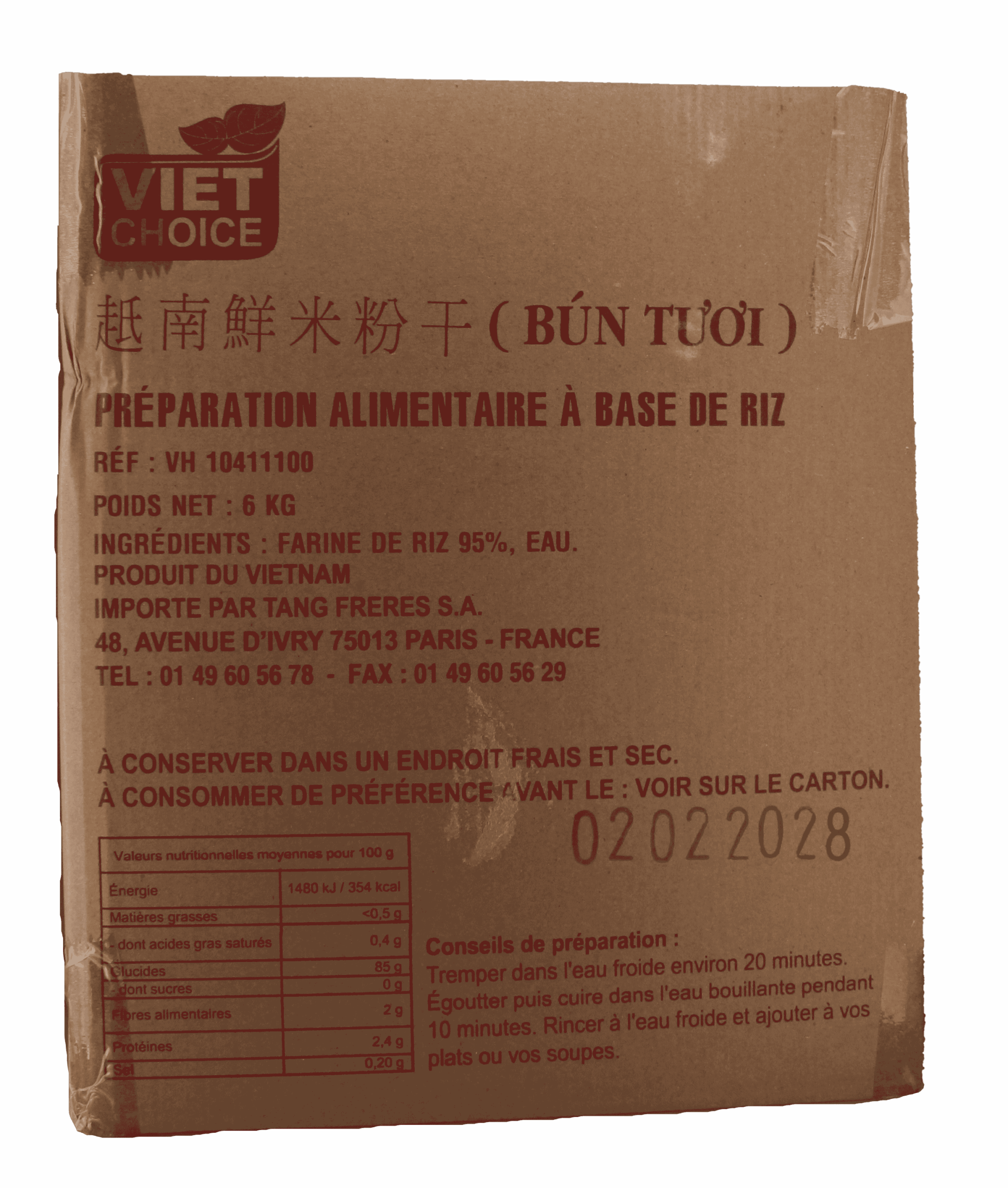 2026-10 - 10411100 VIET CHOICE Préparation alimentaire à base de riz (bun tuoi) 6 Kg 01