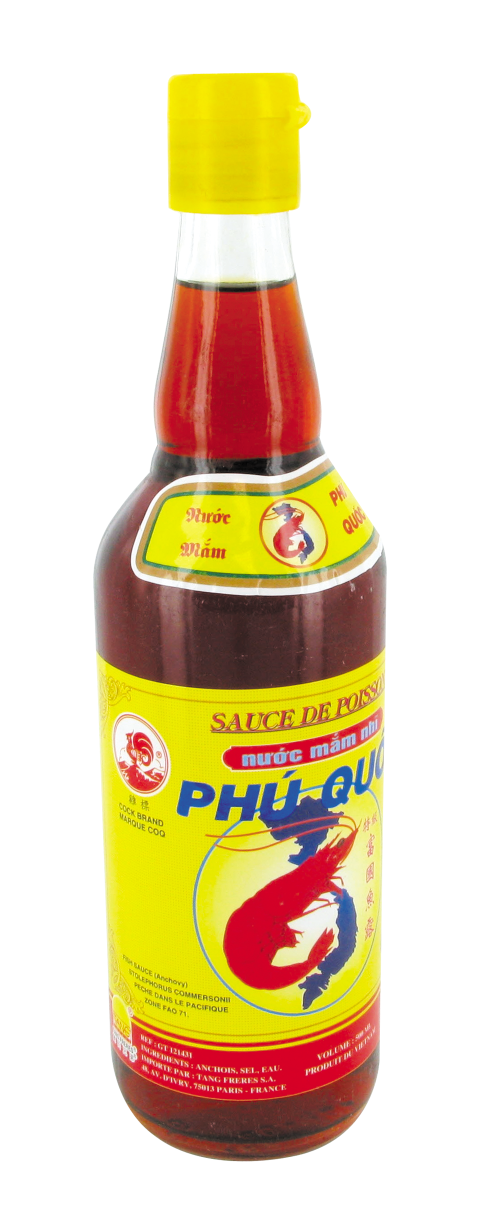 Sauce poisson 35° Phú Quốc (35°富国鱼水) COCK - Épicerie sucrée et salée,  Sauces - Tang Frères