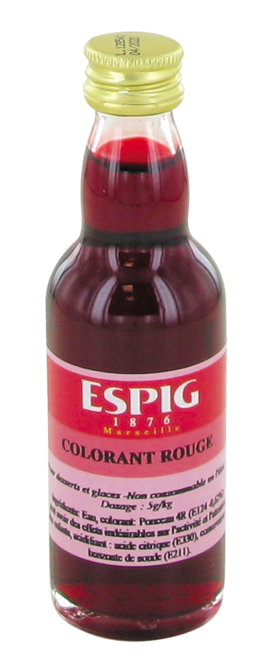 Colorant rouge (红色素) ESPIG - Épicerie sucrée et salée, Farines, Aides  culinaires - Tang Frères