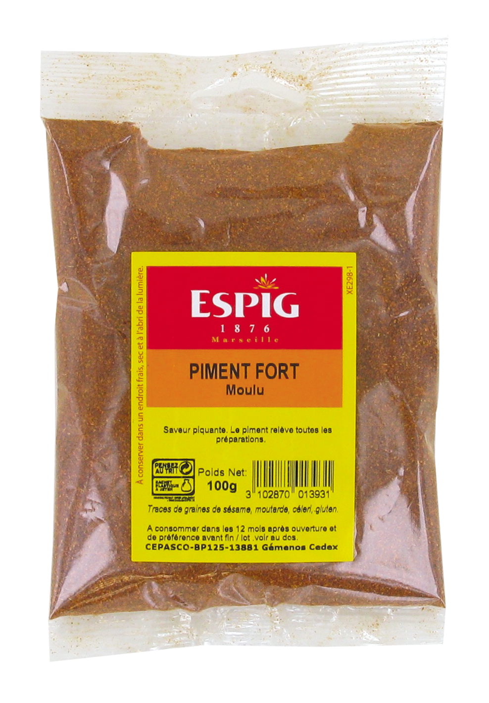 Piment Extra-fort rouge en poudre 1kg La Case Aux Épices