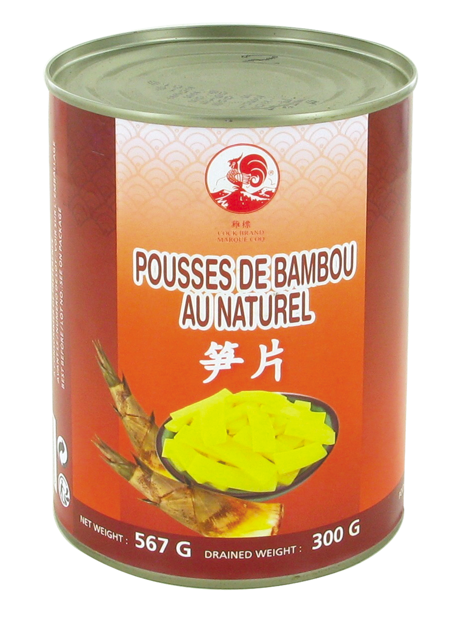 Pousse de bambou en tranches